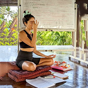 A professional rider on a horse